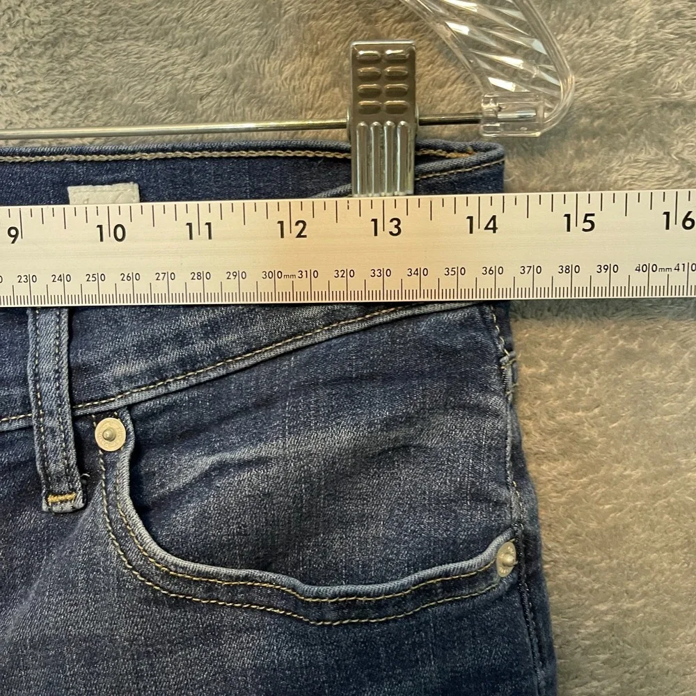 Lucky Brand Women Size 8 Mid Rise Ava Crop Dark Wash Stretch Denim Jeans